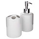 M-S White Ceramic Bath Set