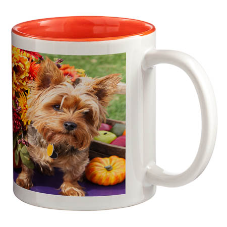 M-02 White Mug Coloured interior